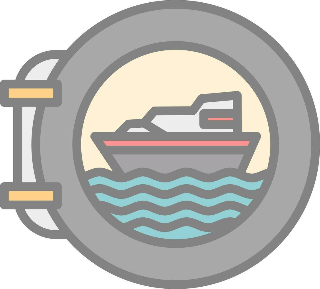Porthole Vector Icon Design