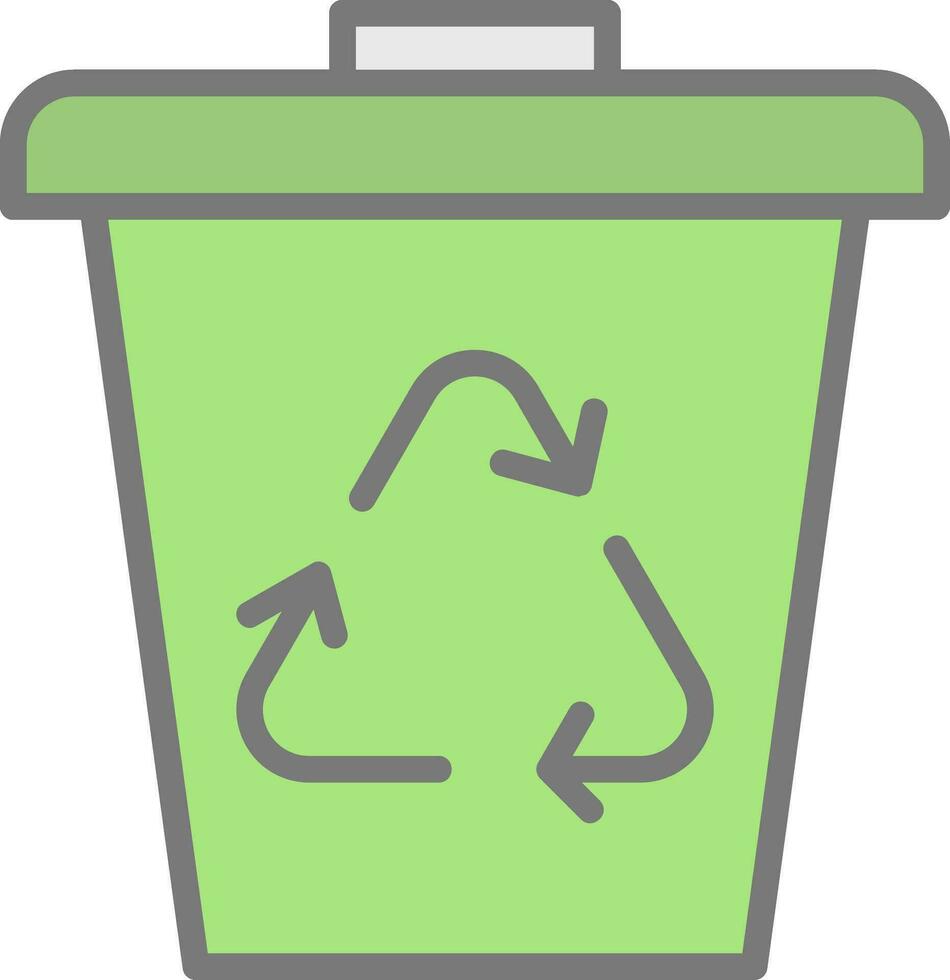 Waste bin Vector Icon Design