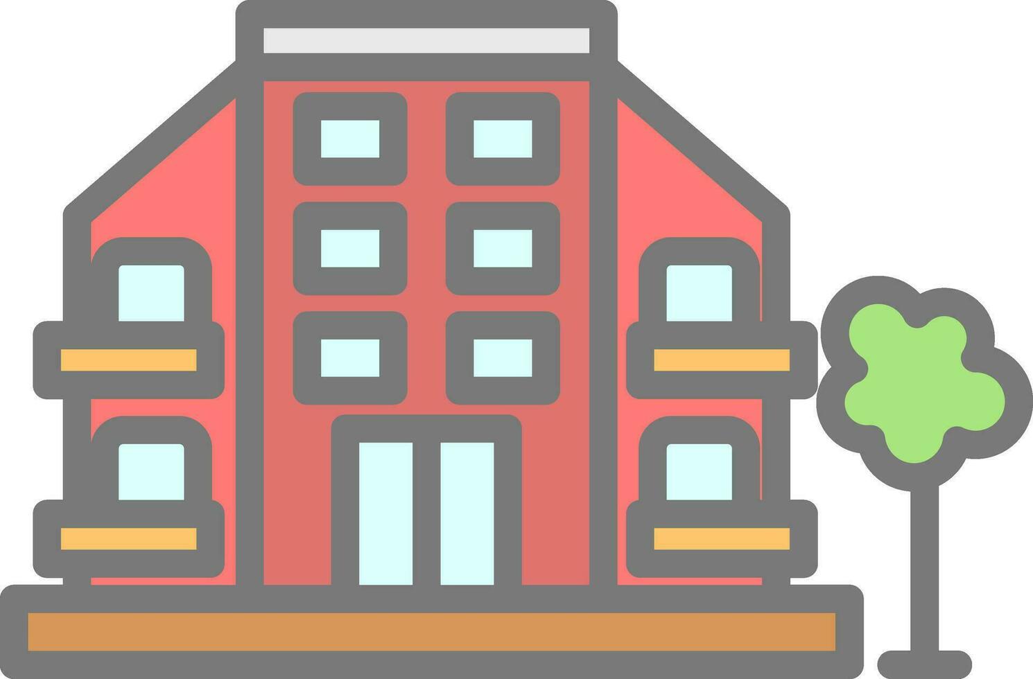 Apartment Vector Icon Design
