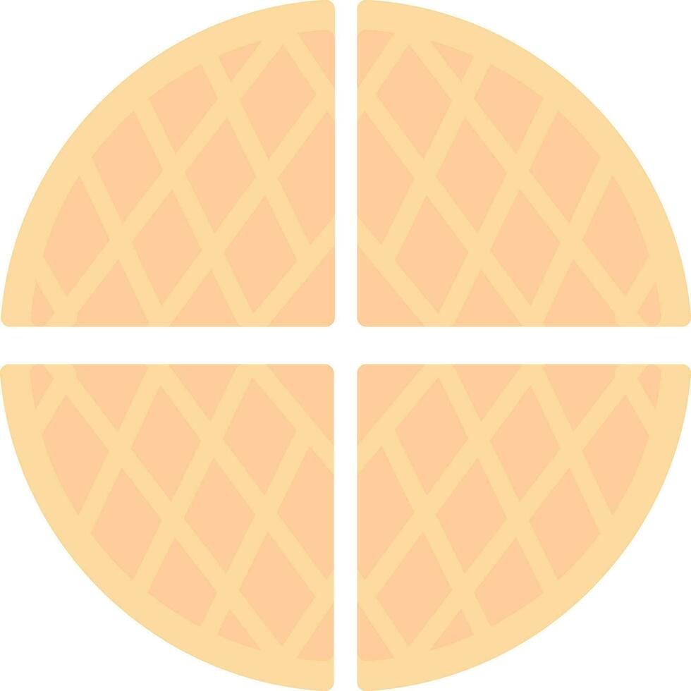 Waffle Vector Icon Design