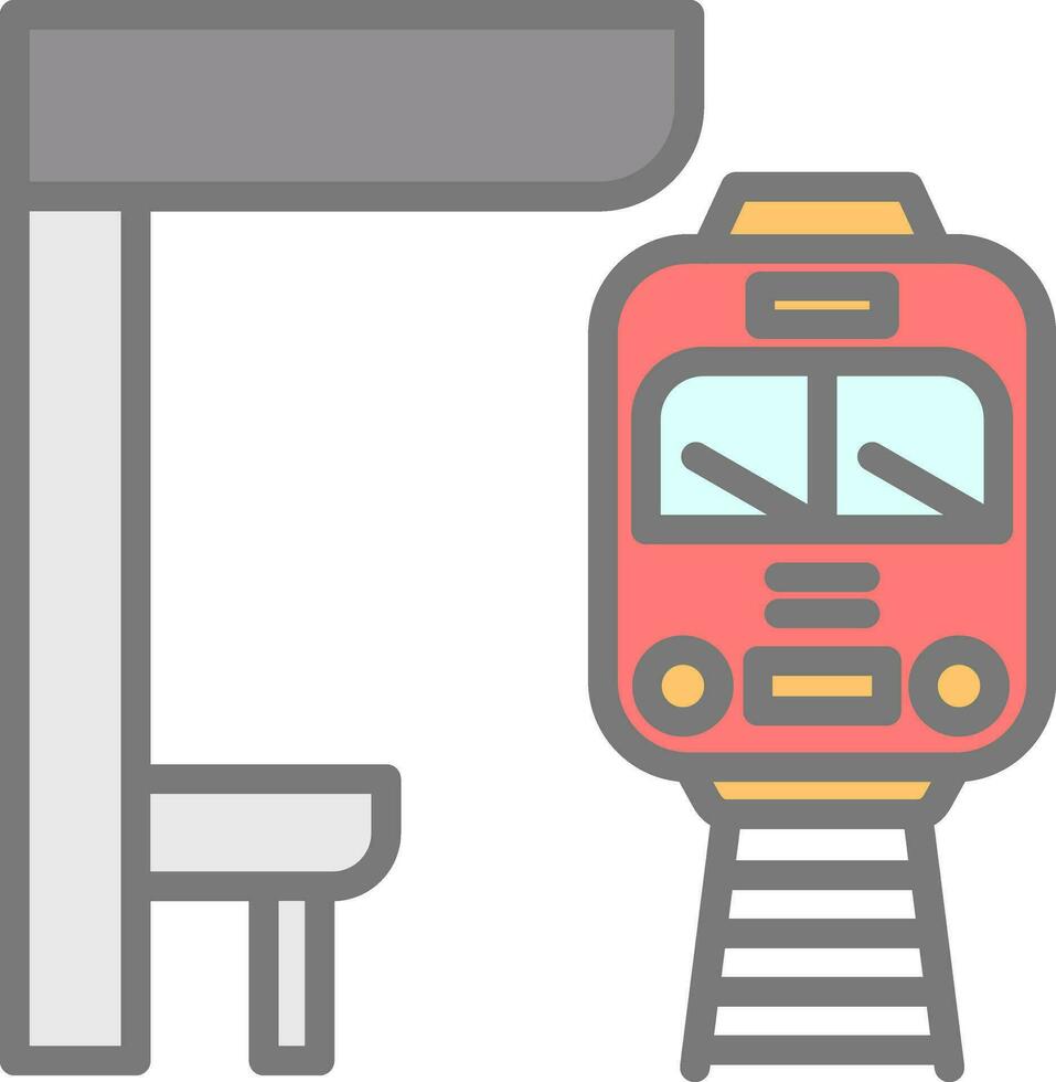 diseño de icono de vector de metro