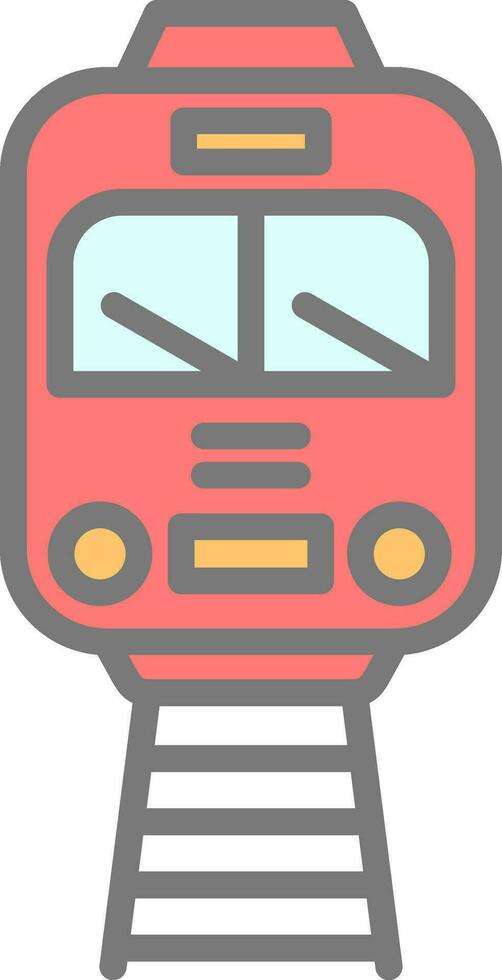 Tram Vector Icon Design