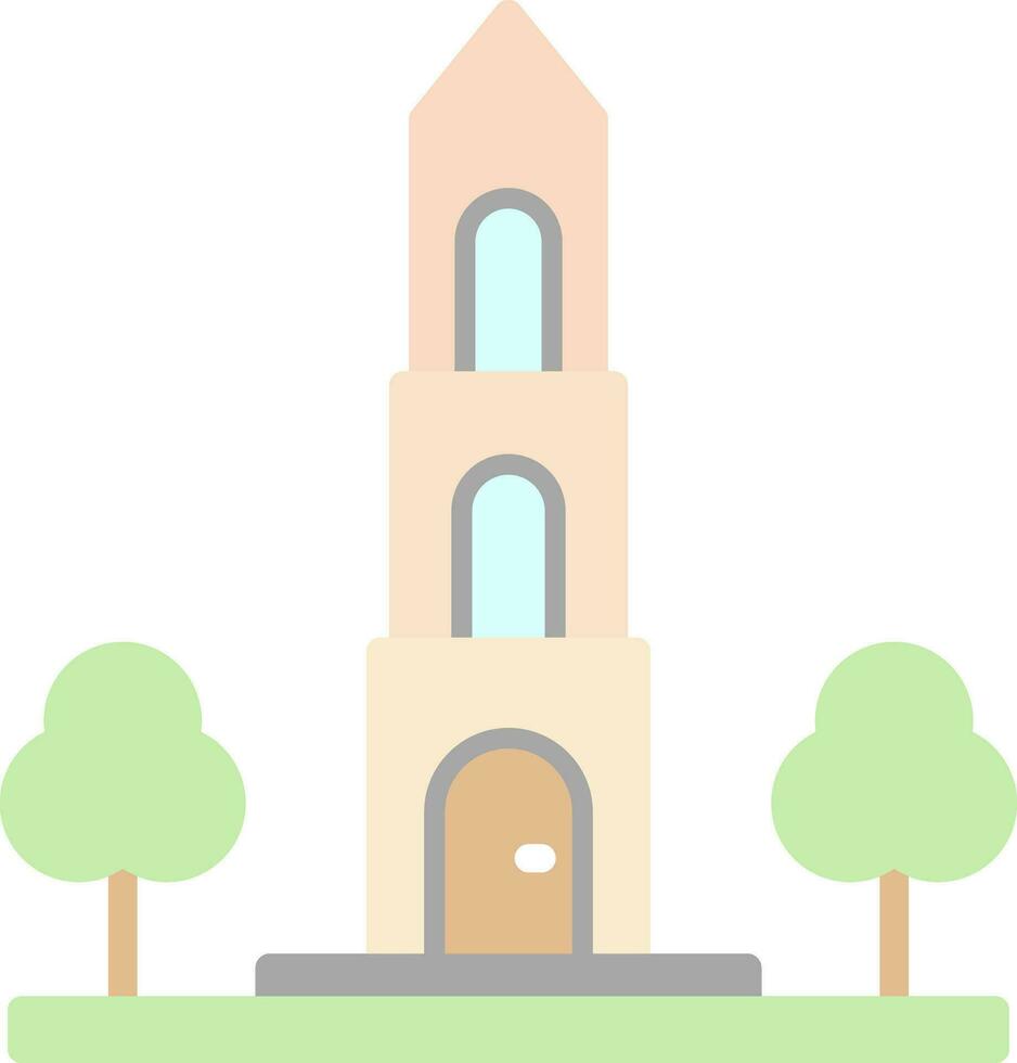 Dom tower Vector Icon Design