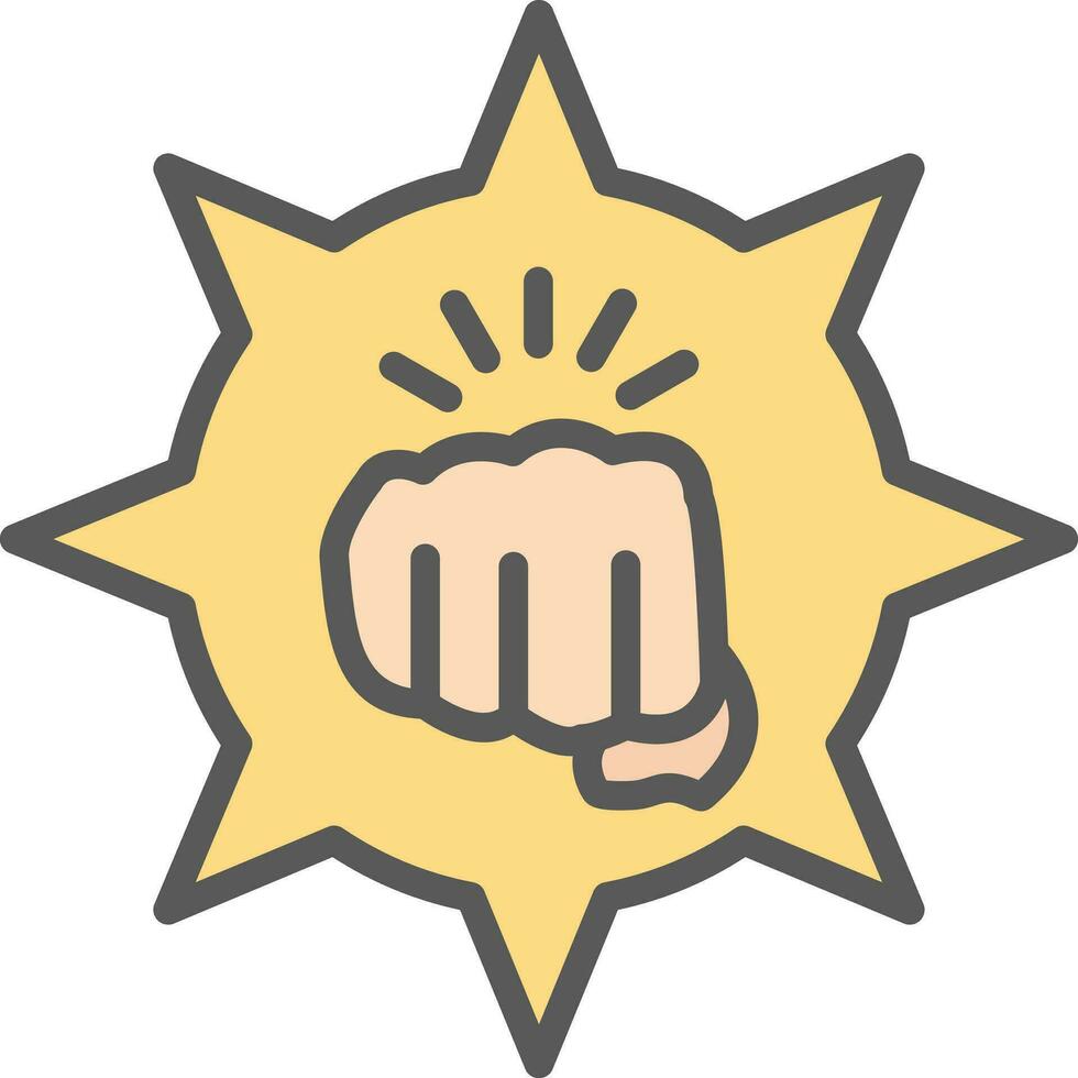 Fighting Vector Icon Design