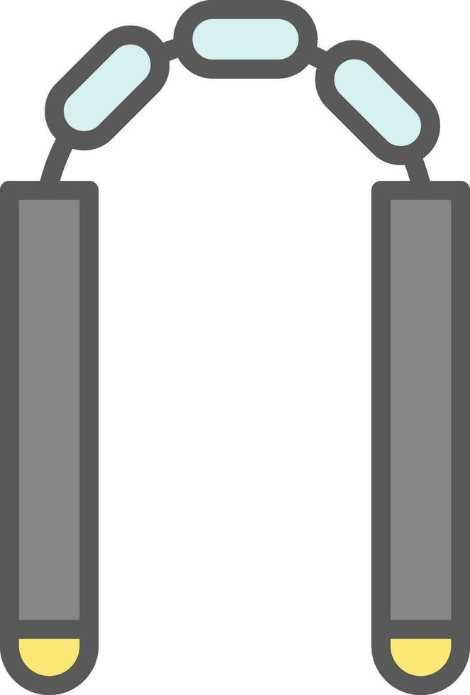 Nunchaku Vector Icon Design