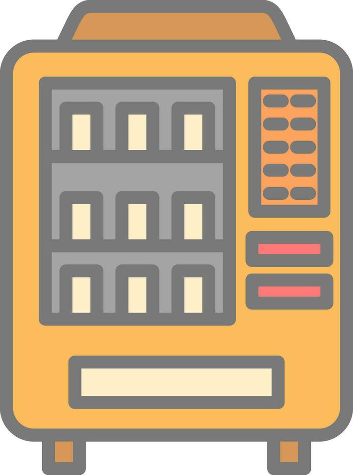 Vending machine Vector Icon Design