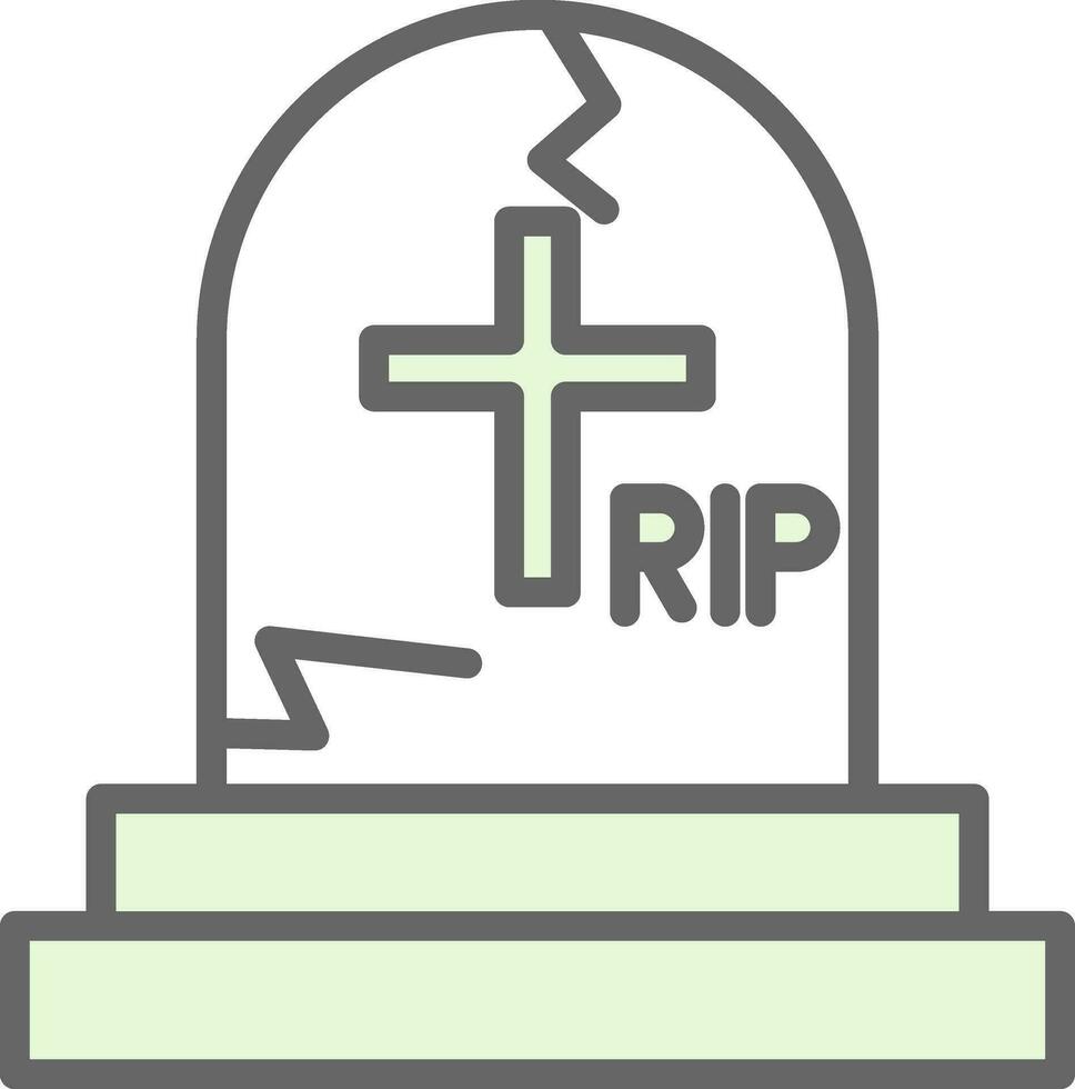 diseño de icono de vector de cementerio