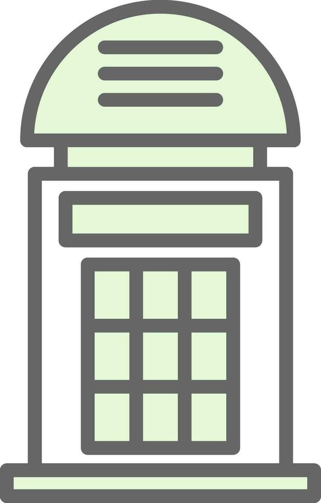 Phone booth Vector Icon Design