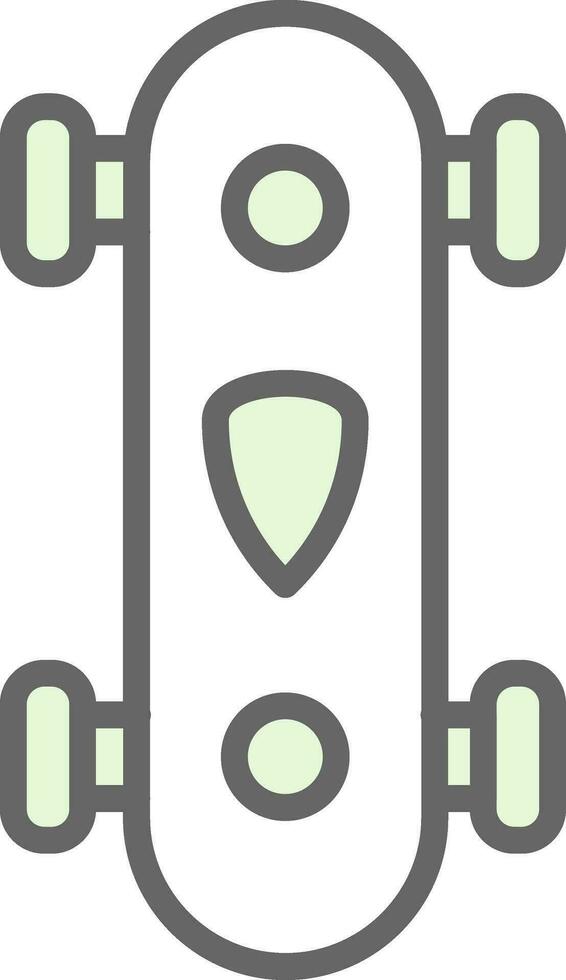 Longboard Vector Icon Design