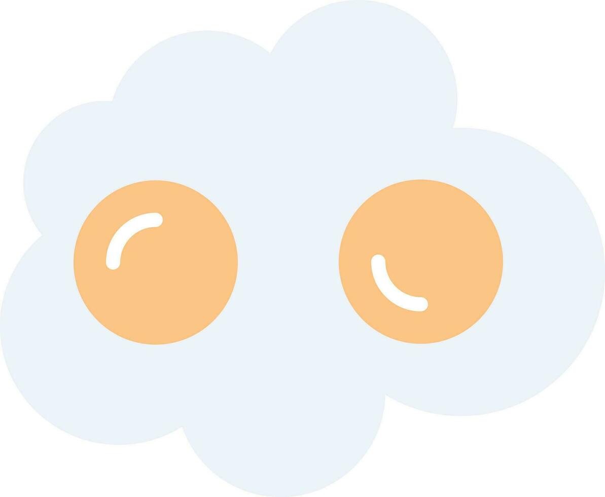 Fried egg Vector Icon Design