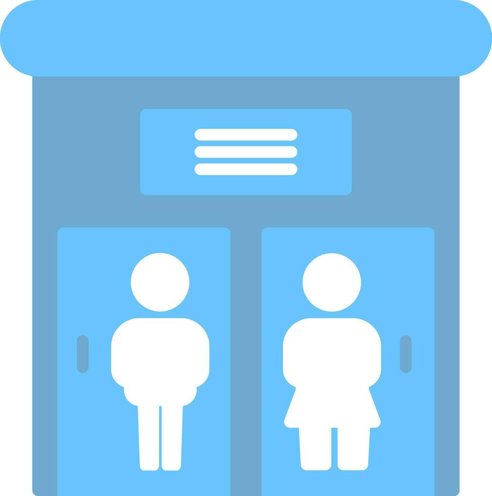 Public toilet Vector Icon Design