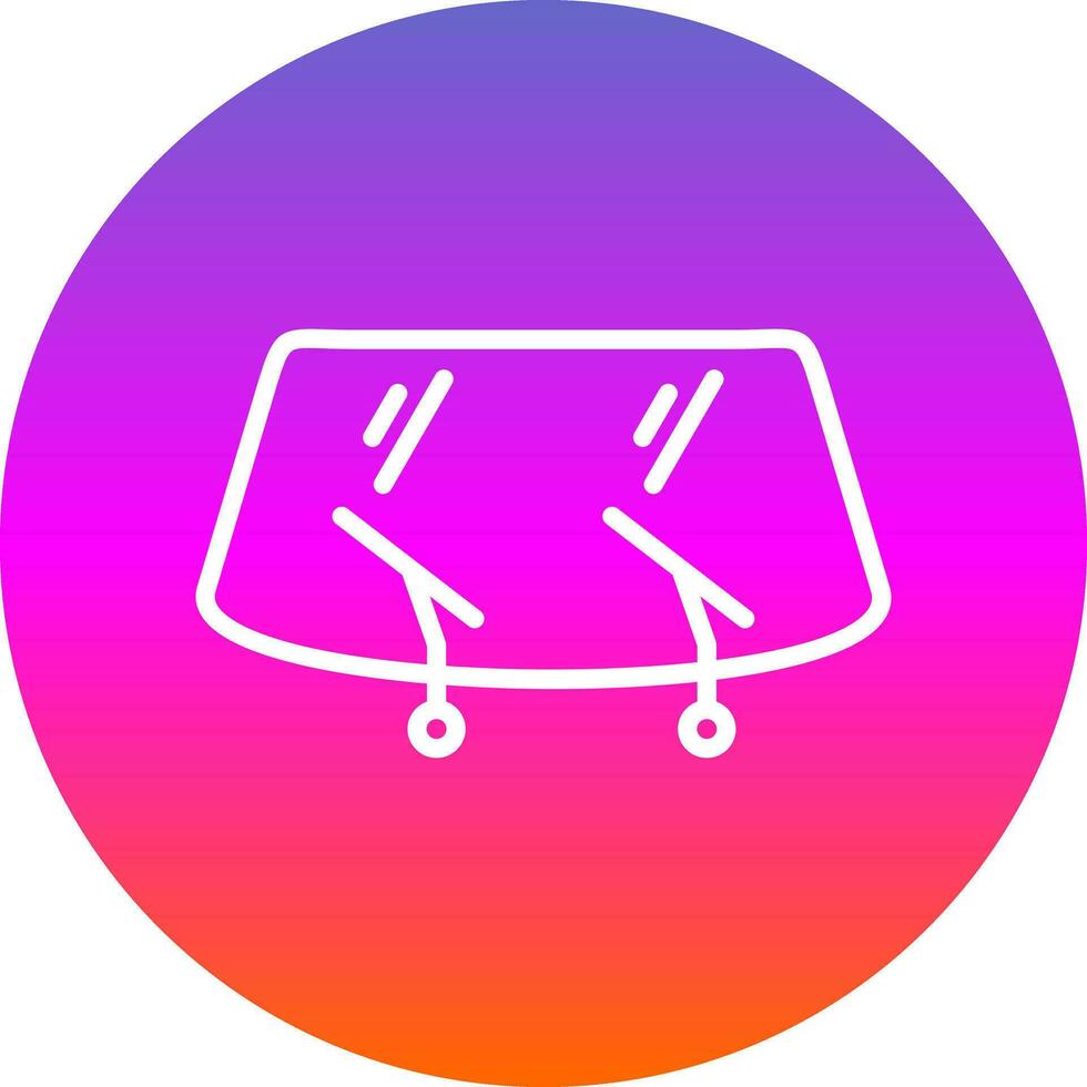 Windshield Vector Icon Design