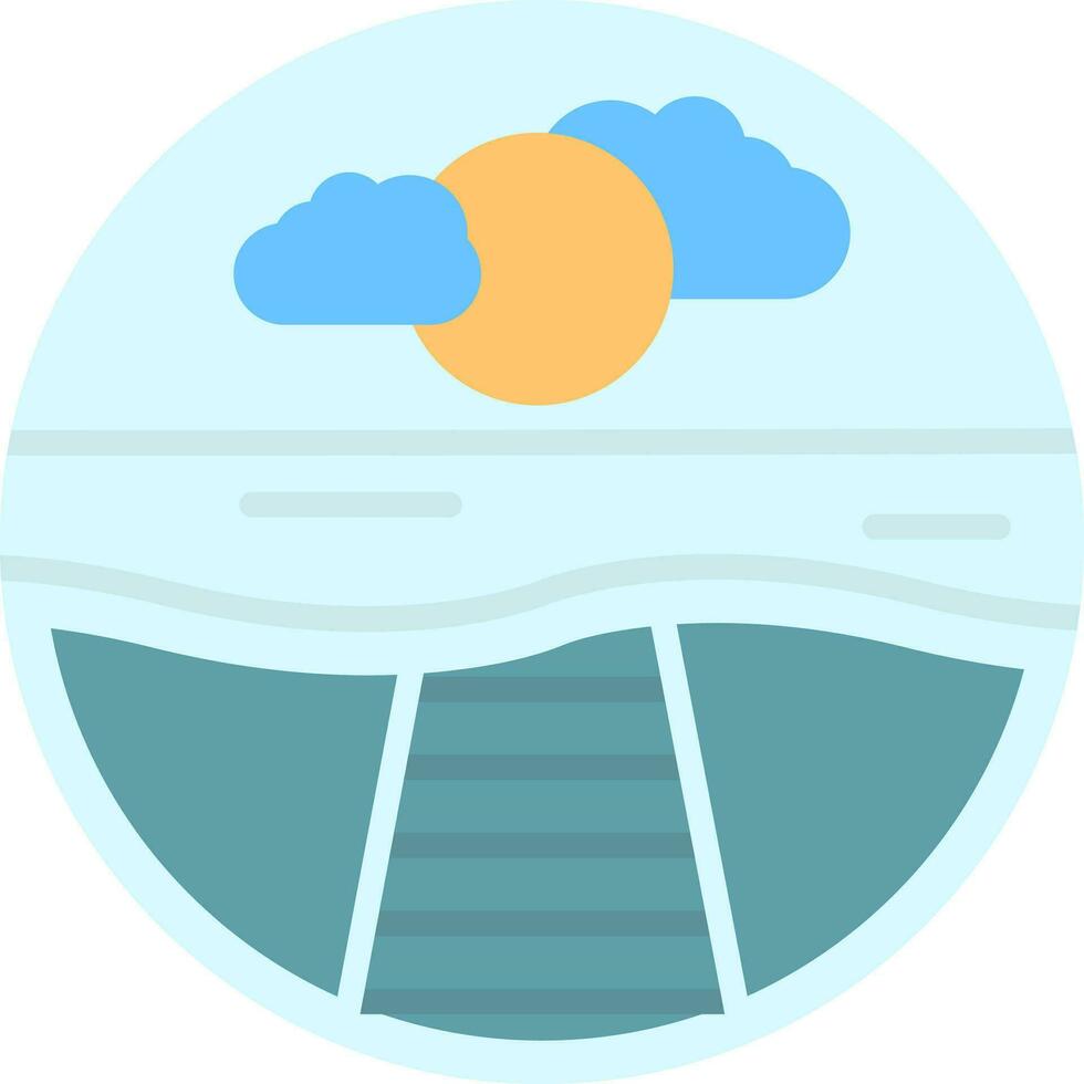 diseño de icono de vector de muelle