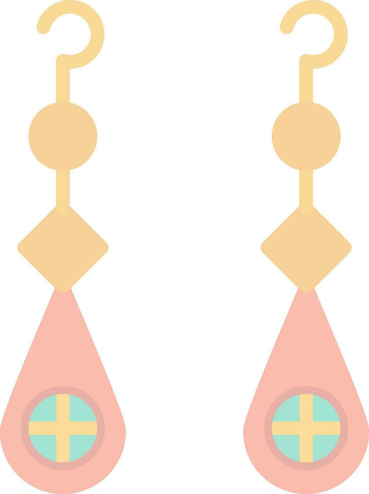 Earrings Vector Icon Design