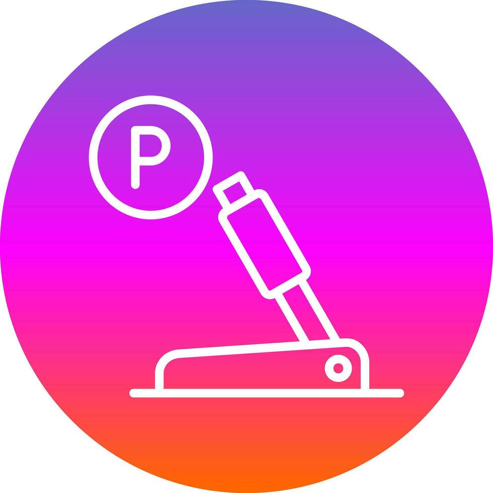 Parking brake Vector Icon Design