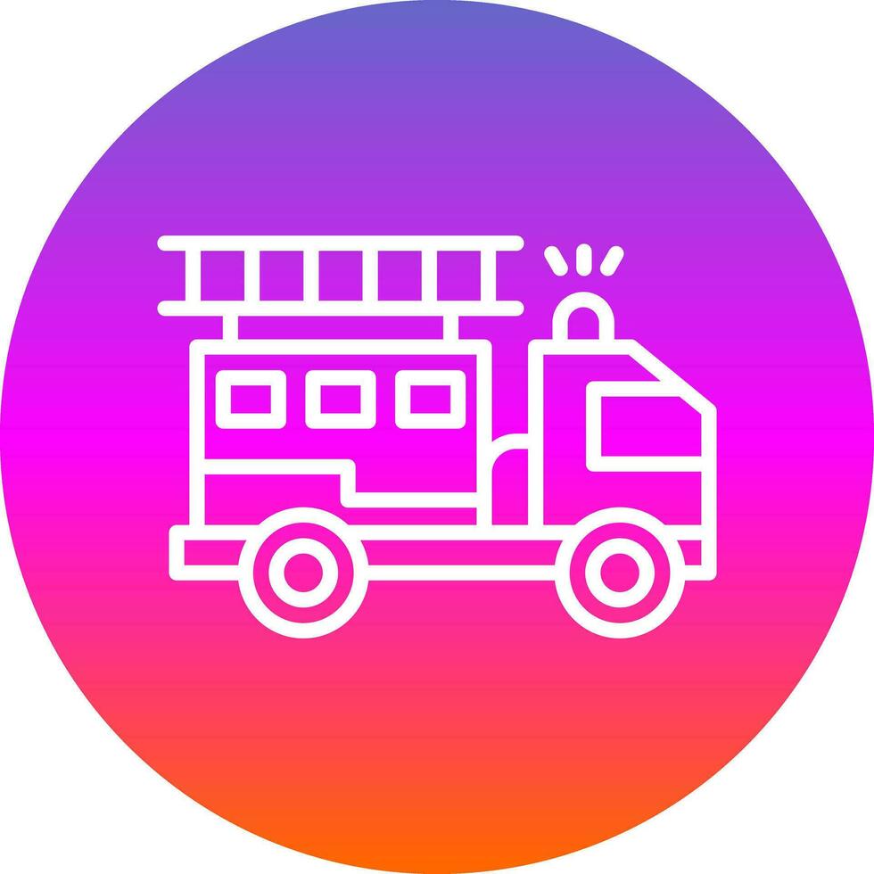 Firetruck Vector Icon Design