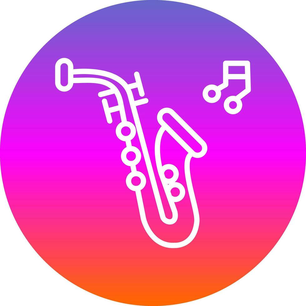 Saxophone Vector Icon Design