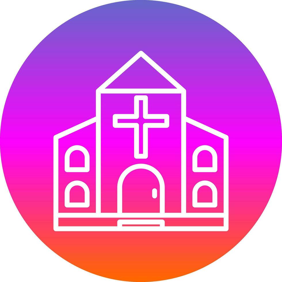 Church Vector Icon Design