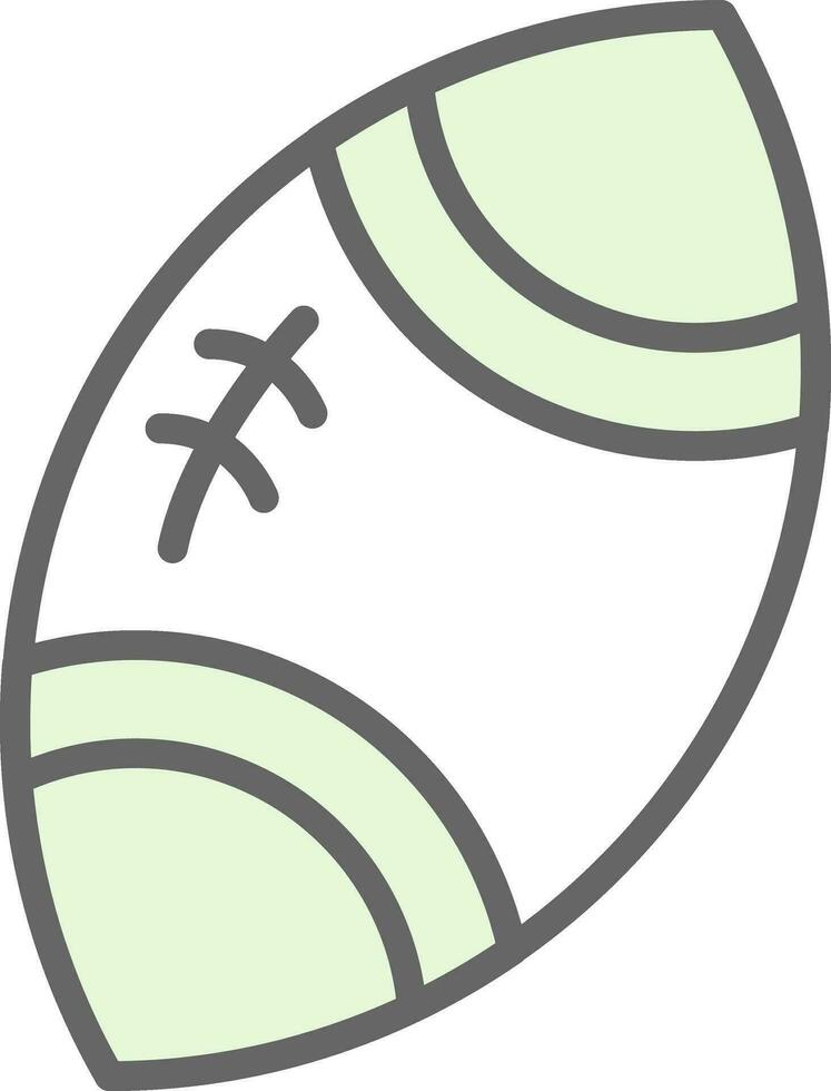 Rugby ball Vector Icon Design