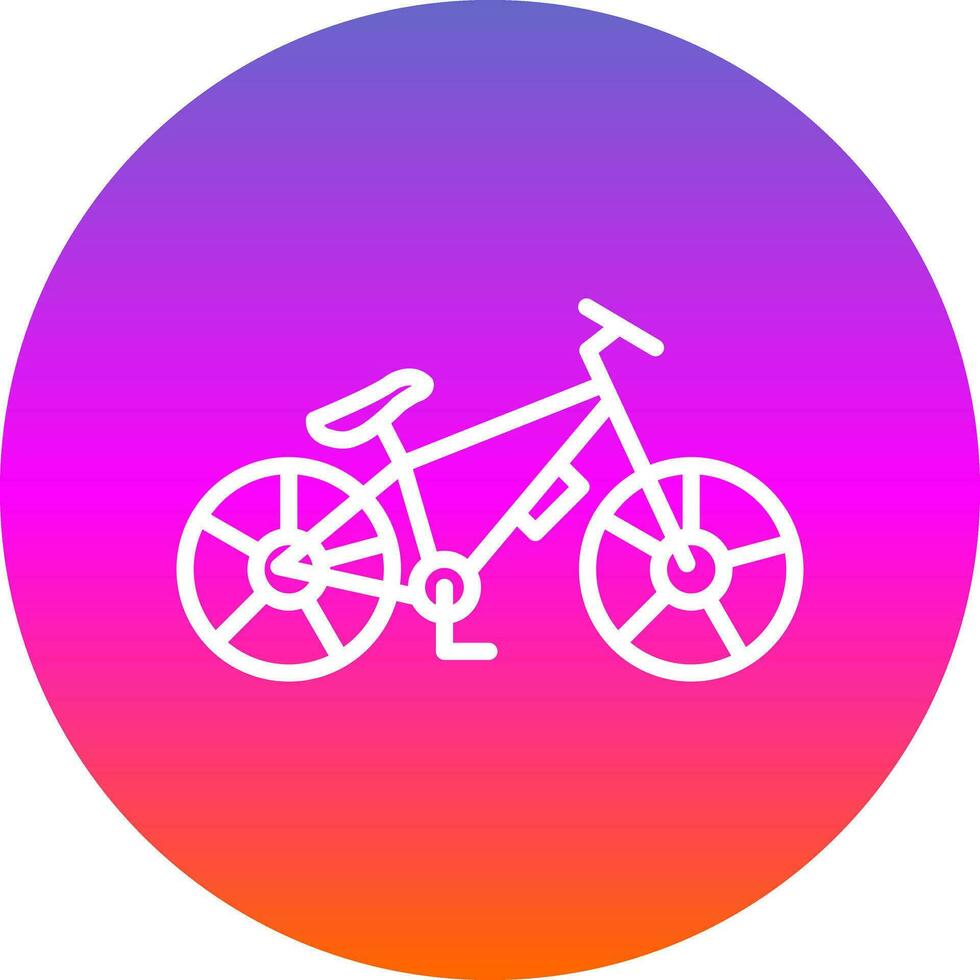 diseño de icono de vector de bicicleta de montaña