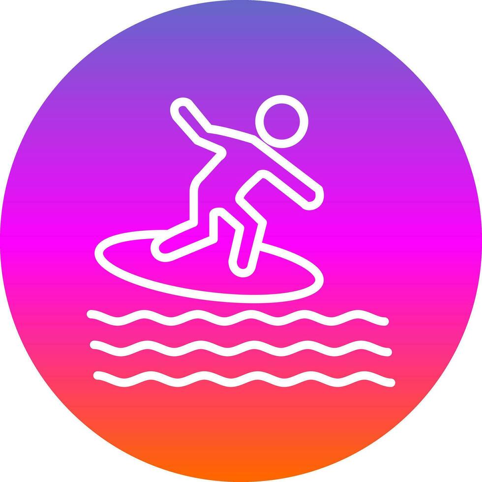 diseño de icono de vector de surf