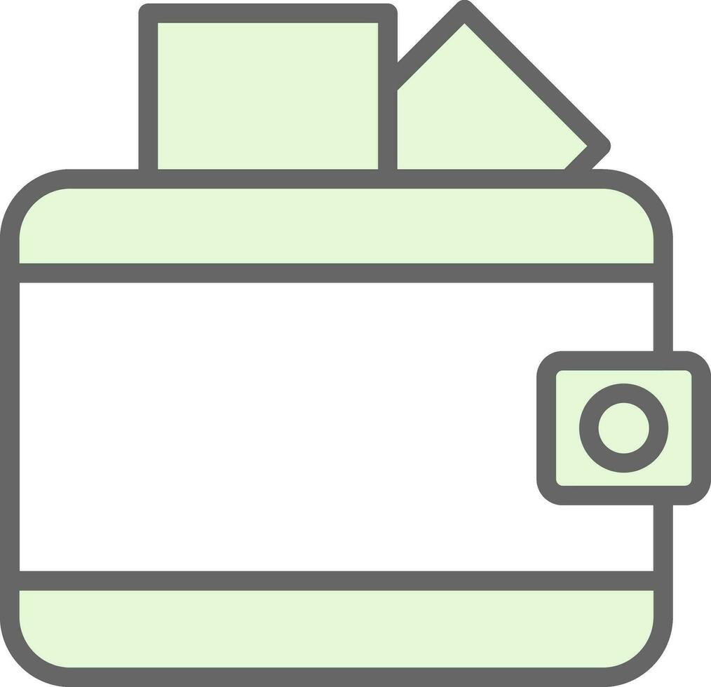 Wallet Vector Icon Design