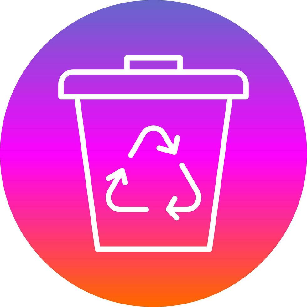 Waste bin Vector Icon Design