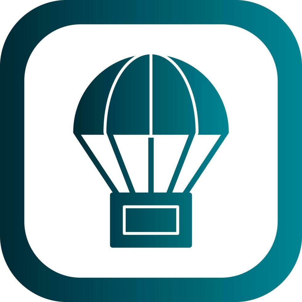 Parachute Vector Icon Design