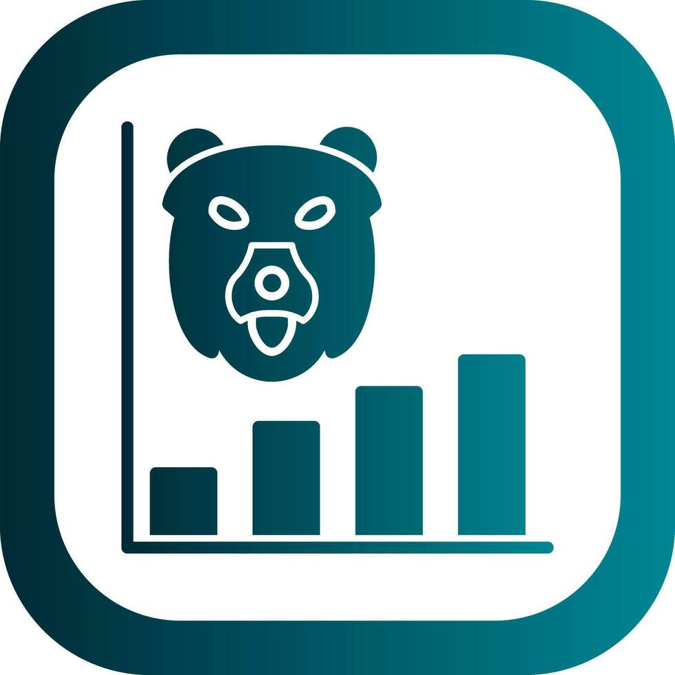 Bear market Vector Icon Design