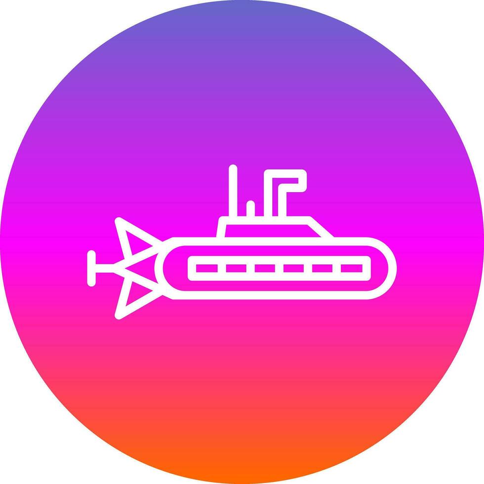 Submarine Vector Icon Design