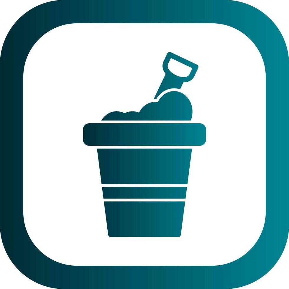 Bucket Vector Icon Design