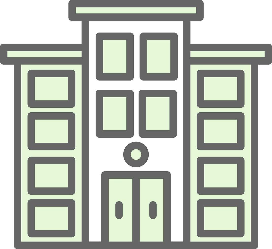 Townhouse Vector Icon Design