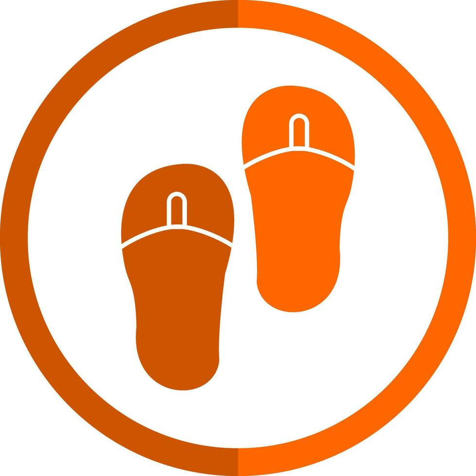 Flip flops Vector Icon Design