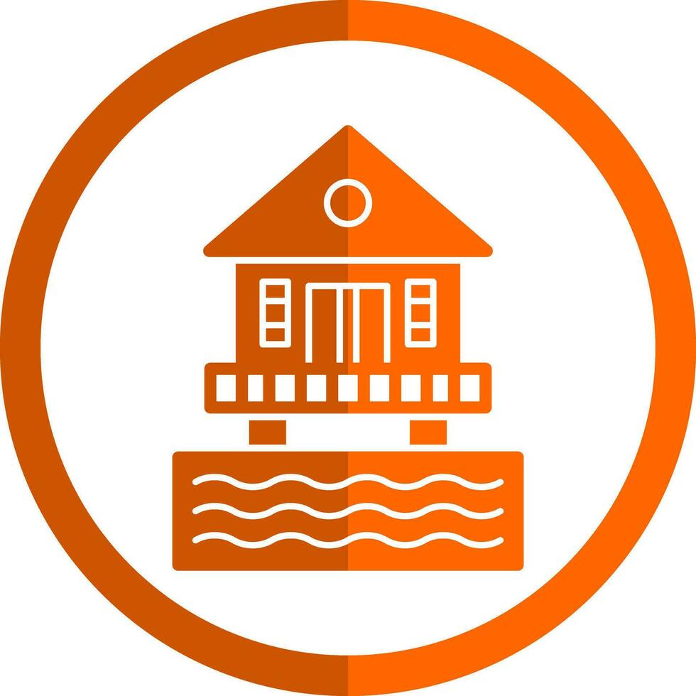 Beach hut Vector Icon Design