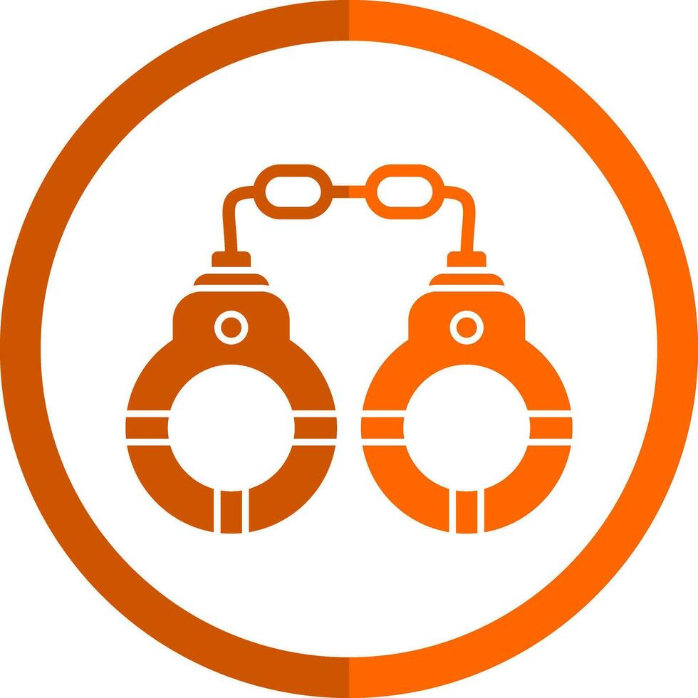 Handcuffs Vector Icon Design
