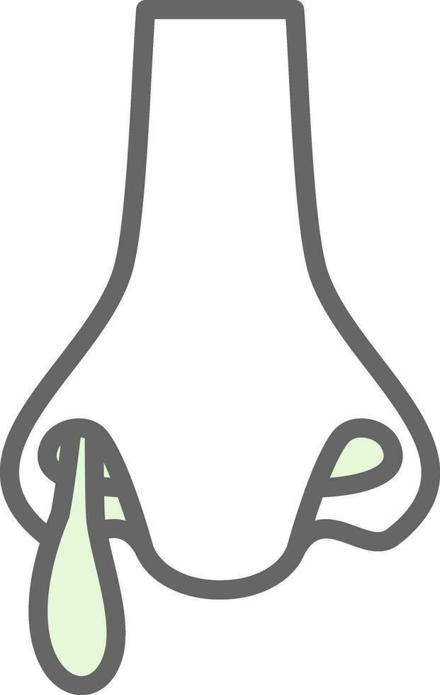 Runny nose Vector Icon Design