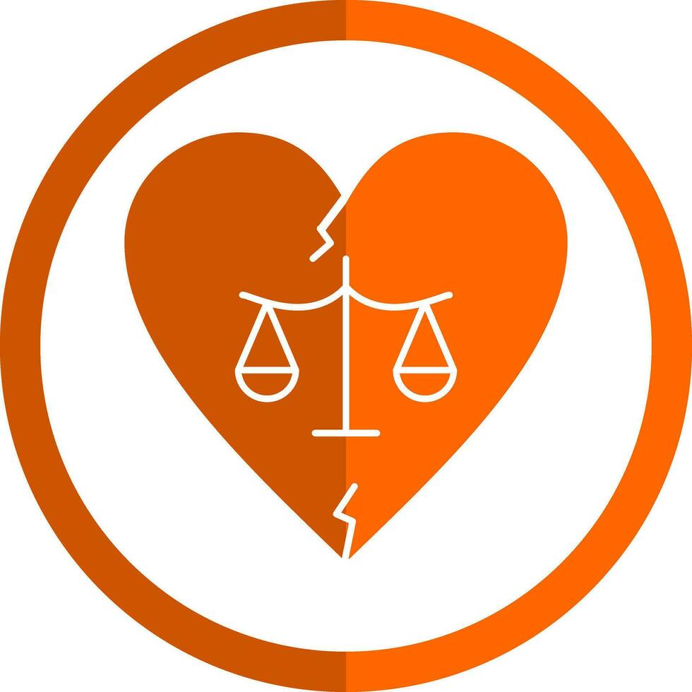 Divorce Vector Icon Design