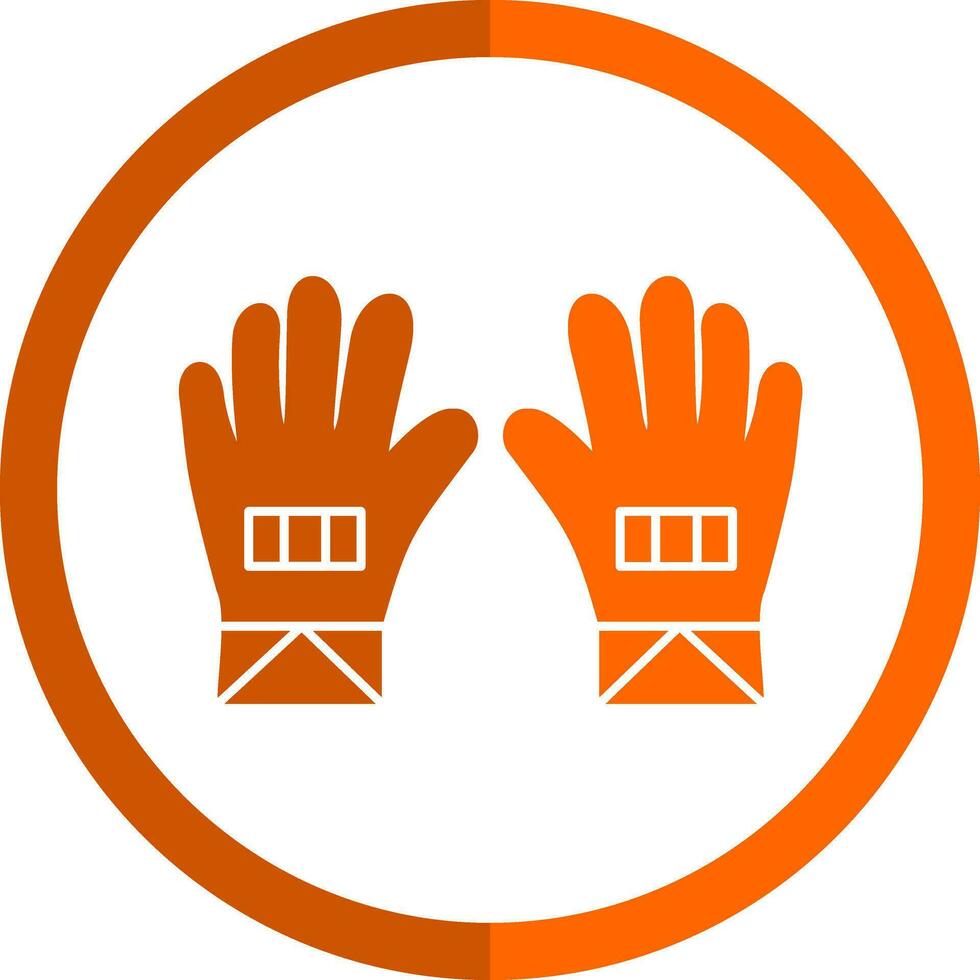 guantes, vector, icono, diseño vector