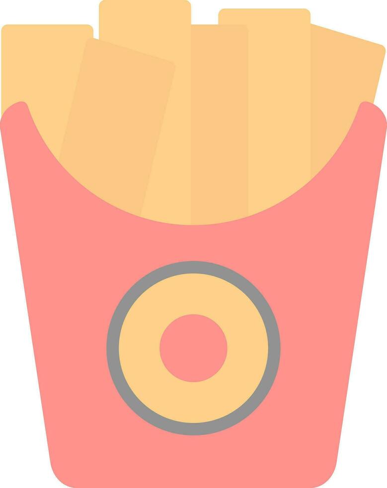 Fried potatoes Vector Icon Design