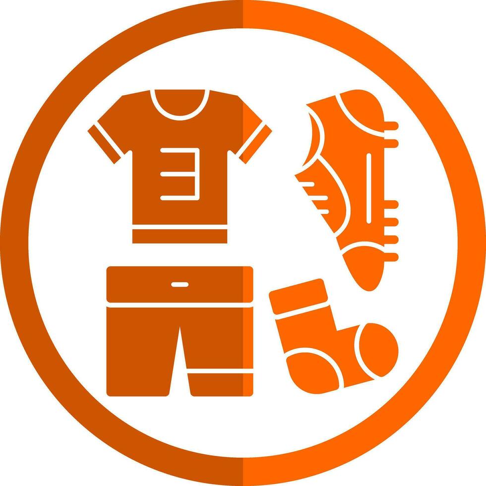Football uniform Vector Icon Design