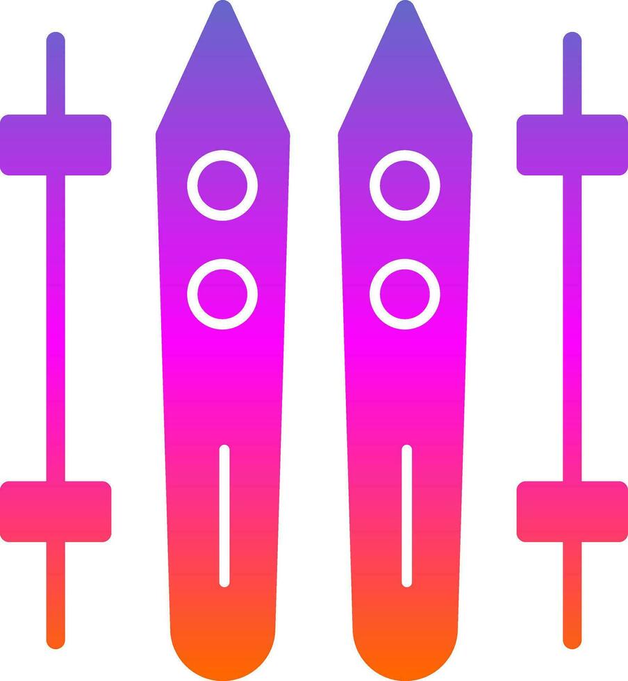 Ski Vector Icon Design