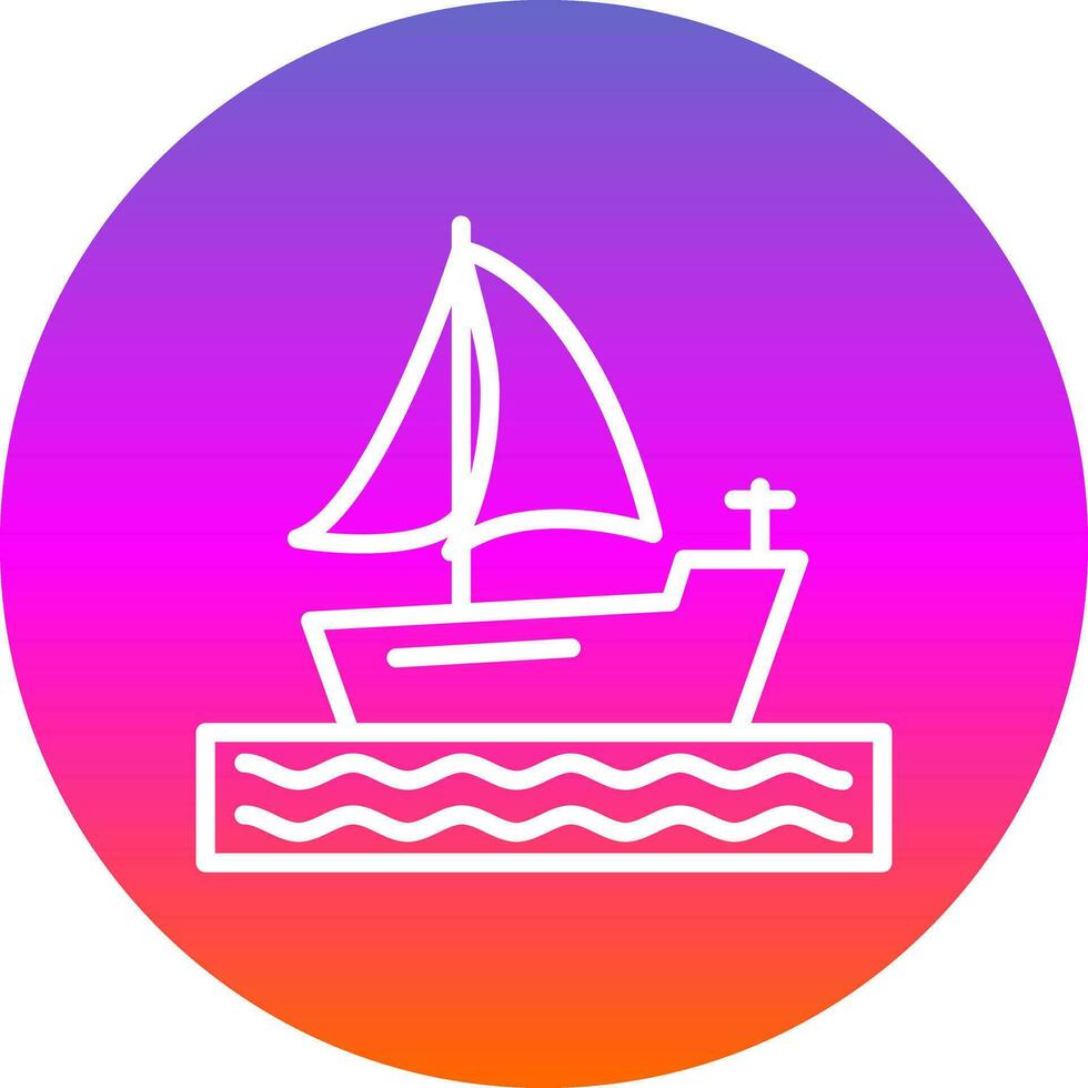 diseño de icono de vector de barco