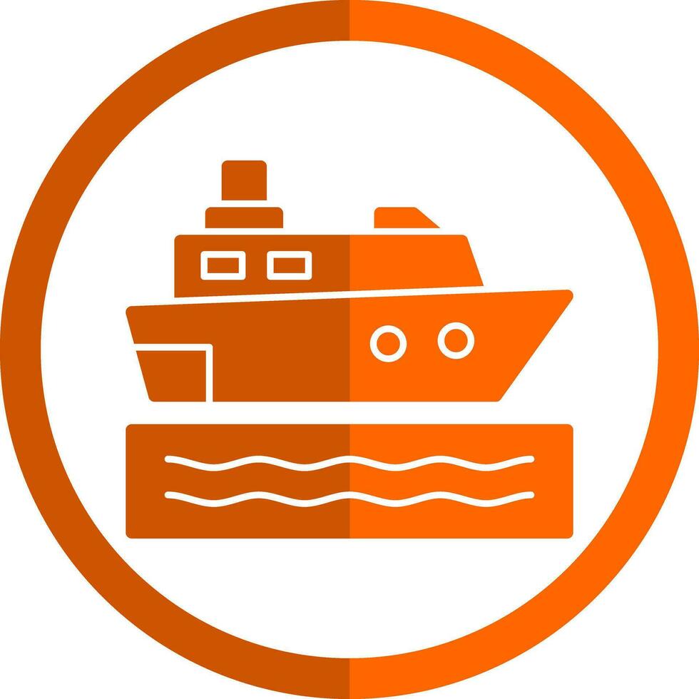Cruise ship Vector Icon Design