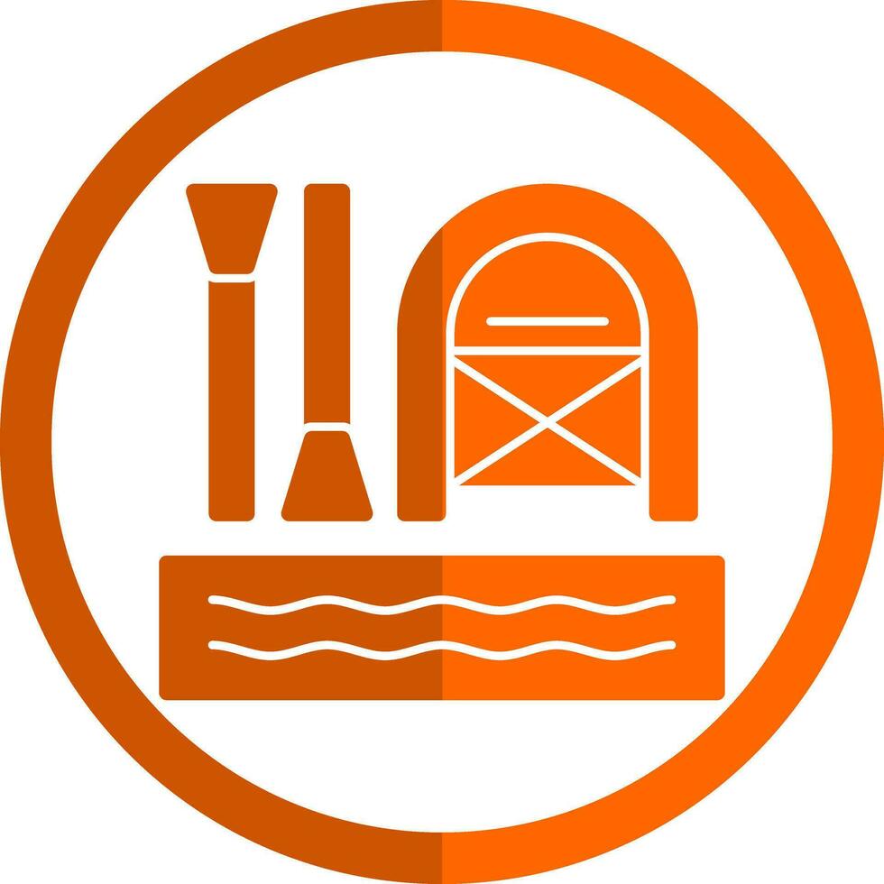 Rafting Vector Icon Design