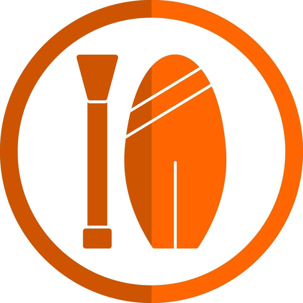 Paddle board Vector Icon Design