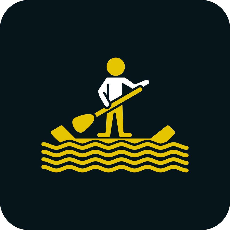 Paddle surf Vector Icon Design