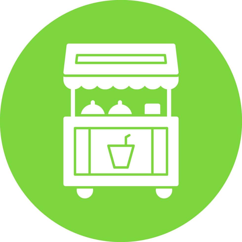 Food stand Vector Icon Design