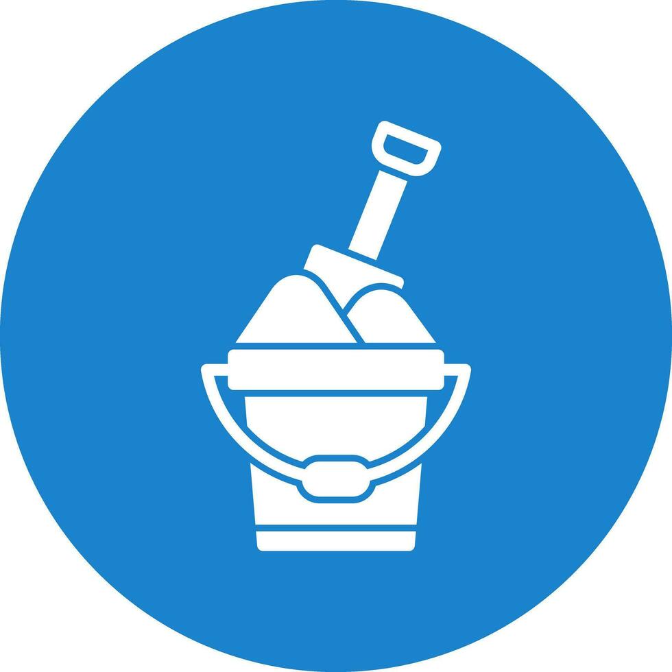 Sand bucket Vector Icon Design
