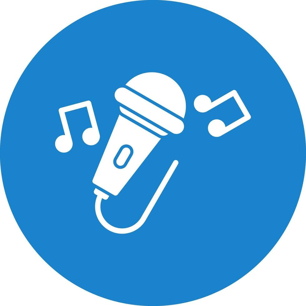 Singing Vector Icon Design