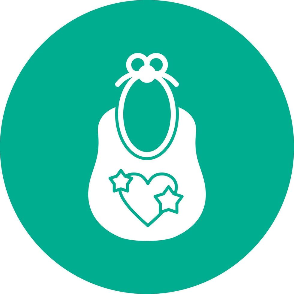 Baby bib Vector Icon Design